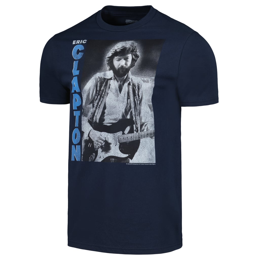T-shirt Eric Clapton Occasion - Gris, Taille L, En Très Bon état, Coupe Régulière Pour Homme