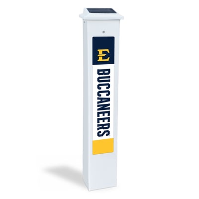 ETSU Buccaneers 25" Solar Light Glow Post