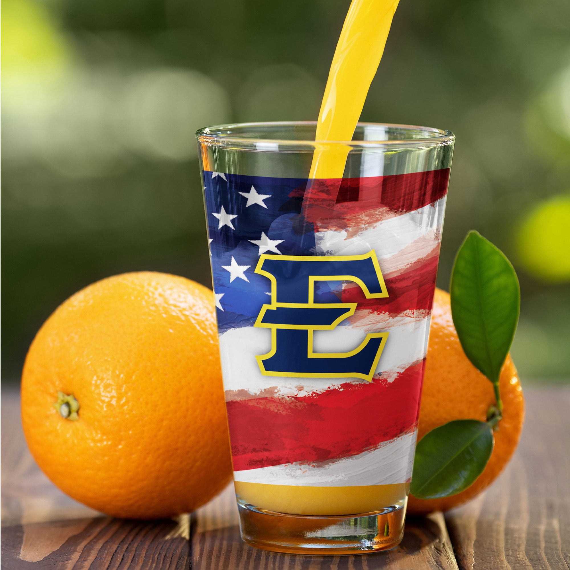 ETSU Buccaneers  Two-Pack 16oz. Americana Pint Glass Set