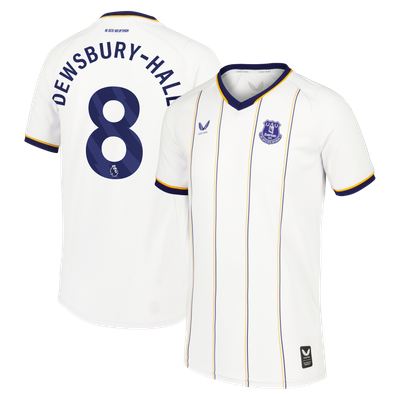 Everton Castore Away Replica Shirt 2026-27 - Kids with Dewsbury-Hall 8 printing