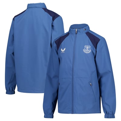 Everton Castore Coaches Training Rain Jacket - Blue - Kids