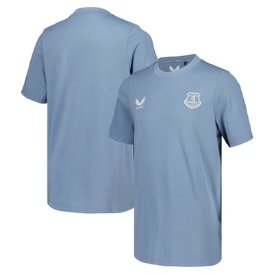 Everton Castore Players Off Pitch T-Shirt - Blue - Kids