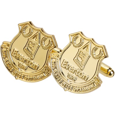 Boutons de manchette Everton Crest - Plaqué or