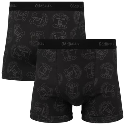 Everton Oddballs Tonal Boxer Shorts - Black - Mens