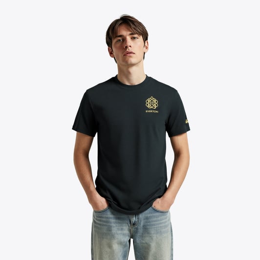 Sweat à Capuche Zippé Everton FC – Noir, Taille Homme 3XL | État Très Bon, Style Football