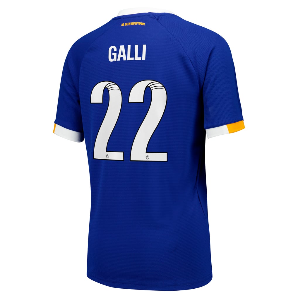 Everton WSL Castore Home Replica Shirt 2026-27 - Kids with Galli 22 ...
