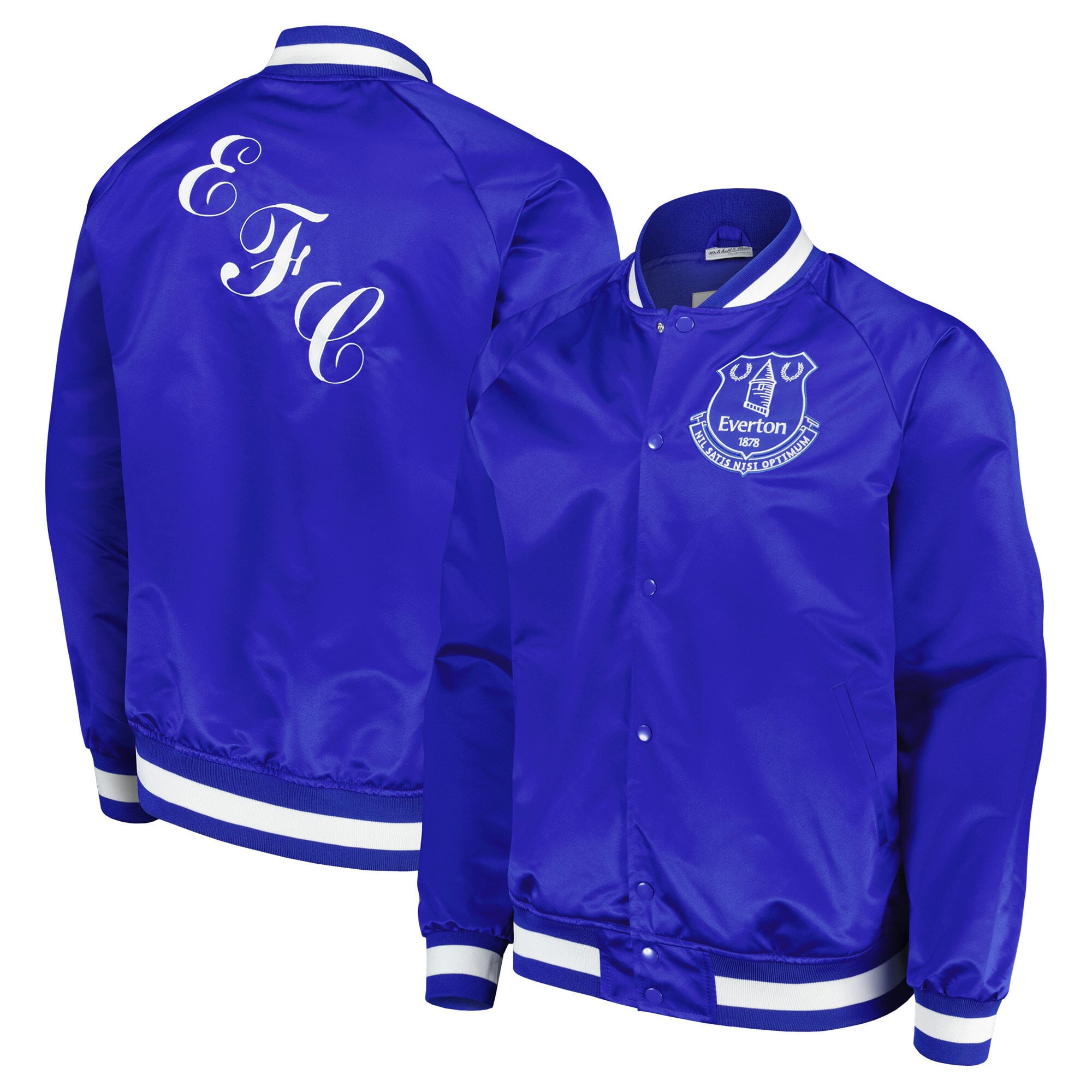 Everton X Mitchell & Ness Lightweight Satin Jacket - Royal - Unisex
