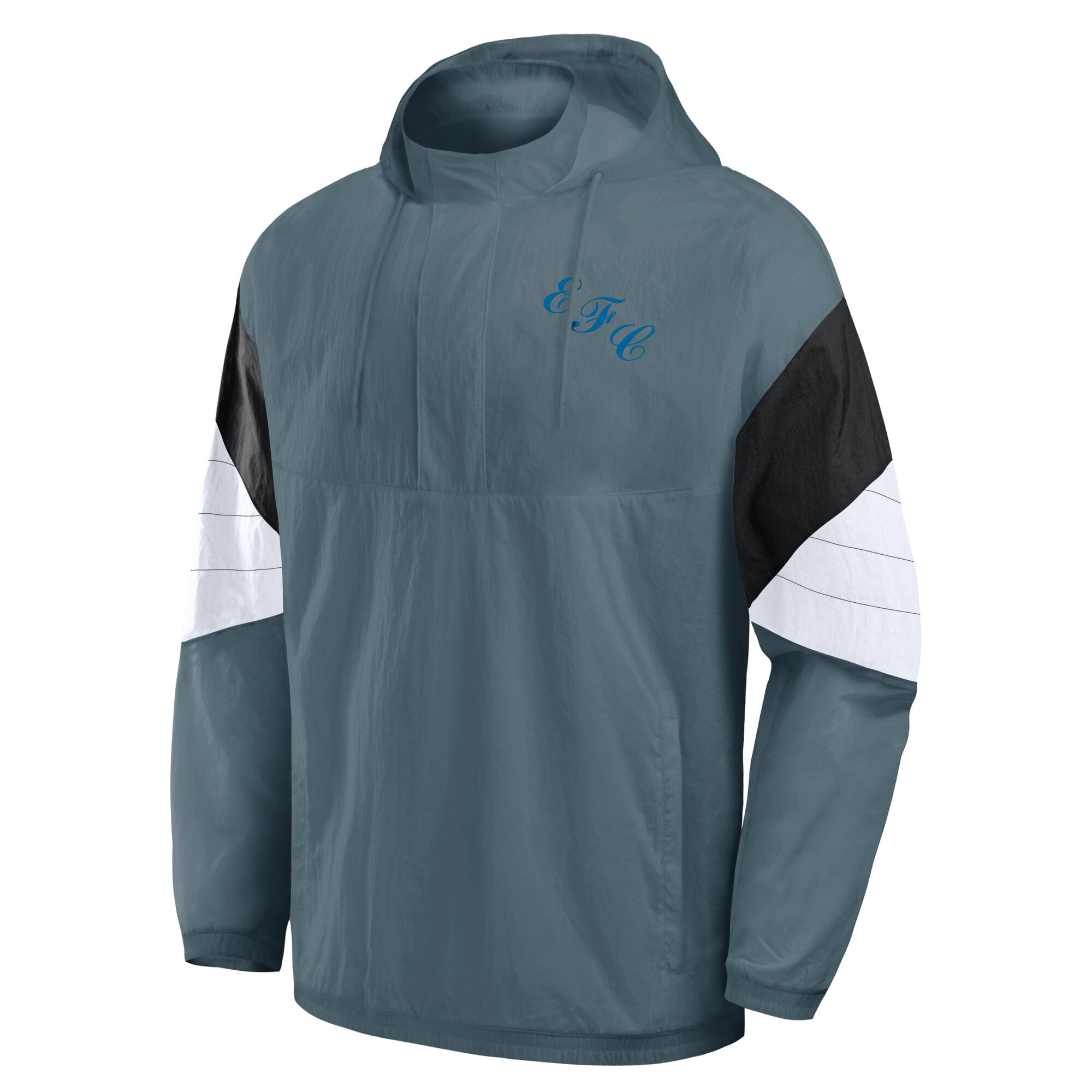 Men's Fanatics Gray Everton Hooded Quarter-Zip Track Jacket