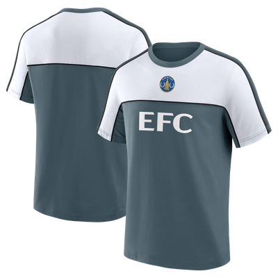Everton Fanatics Retro Suede Lockup T-Shirt - Gray