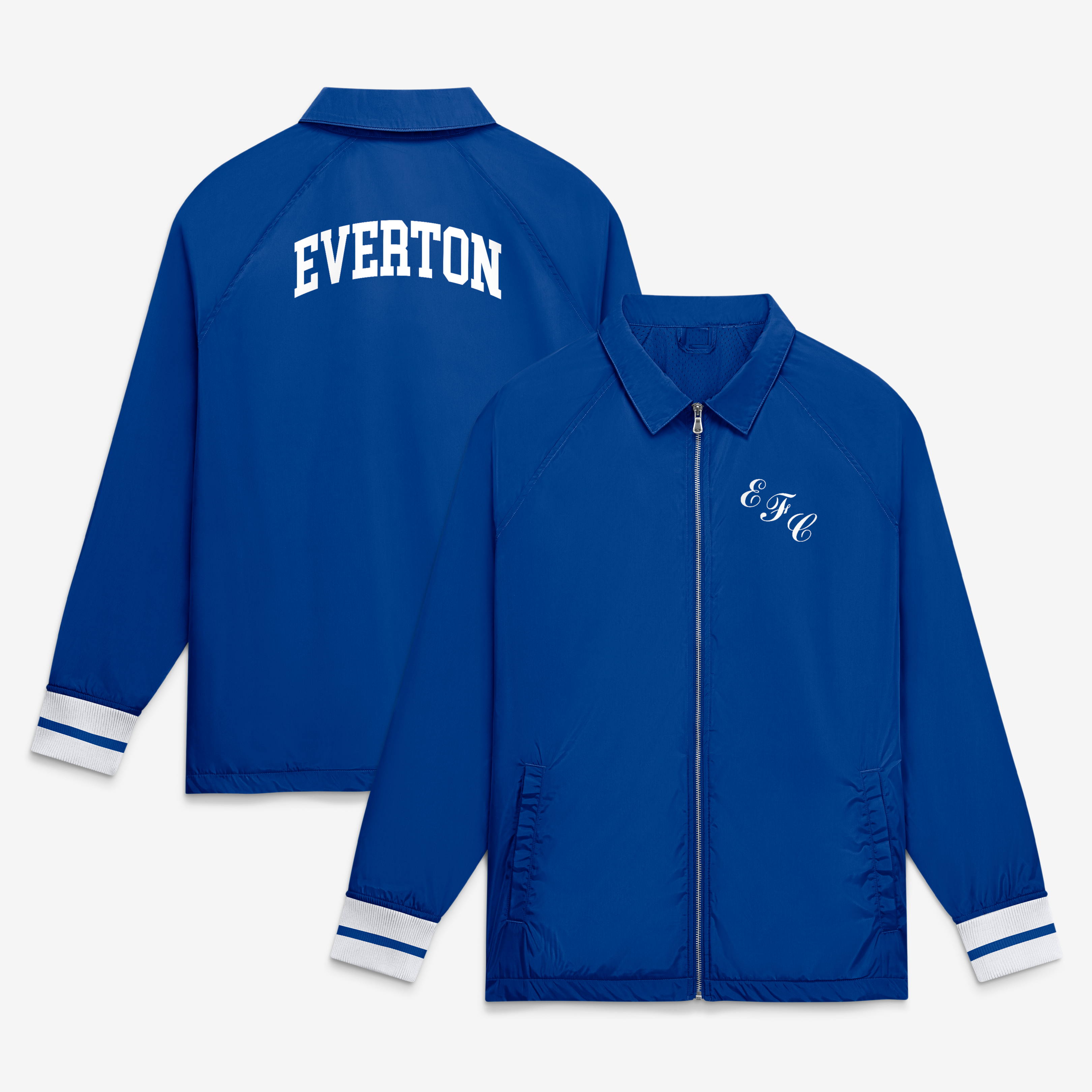 Men's Fanatics Royal Everton Classics Coach Full-Zip Raglan Jacket