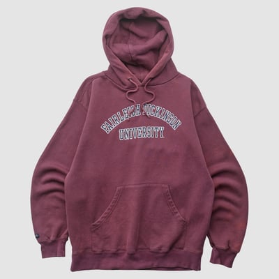 Fairleigh Dickinson Knights Jansport 2000s Hooded Pullover Sweatshirt - Maroon - S by Fanatics Real Vintage