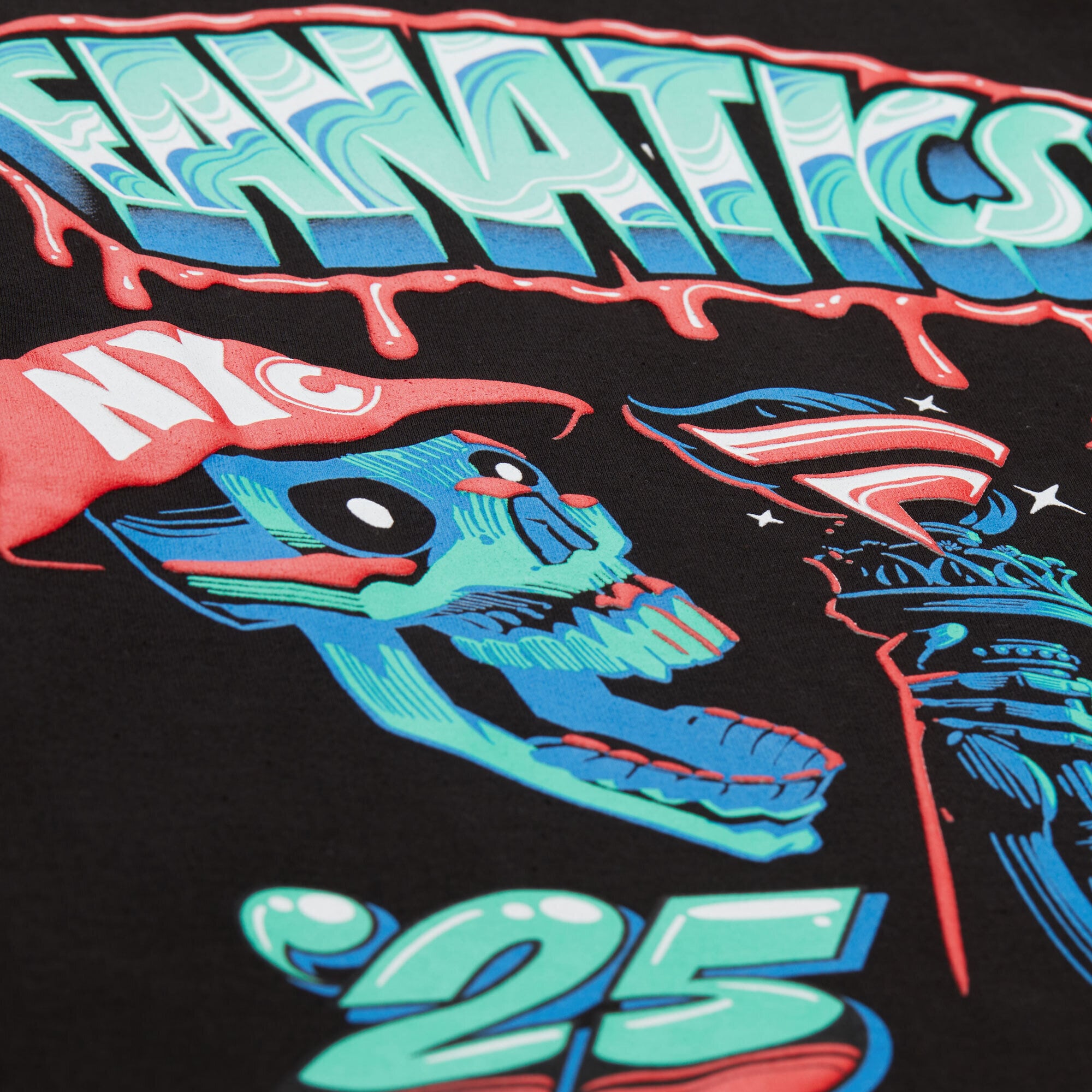 Men's Mitchell & Ness Black Fanatics Fest 2025 Drip T-Shirt