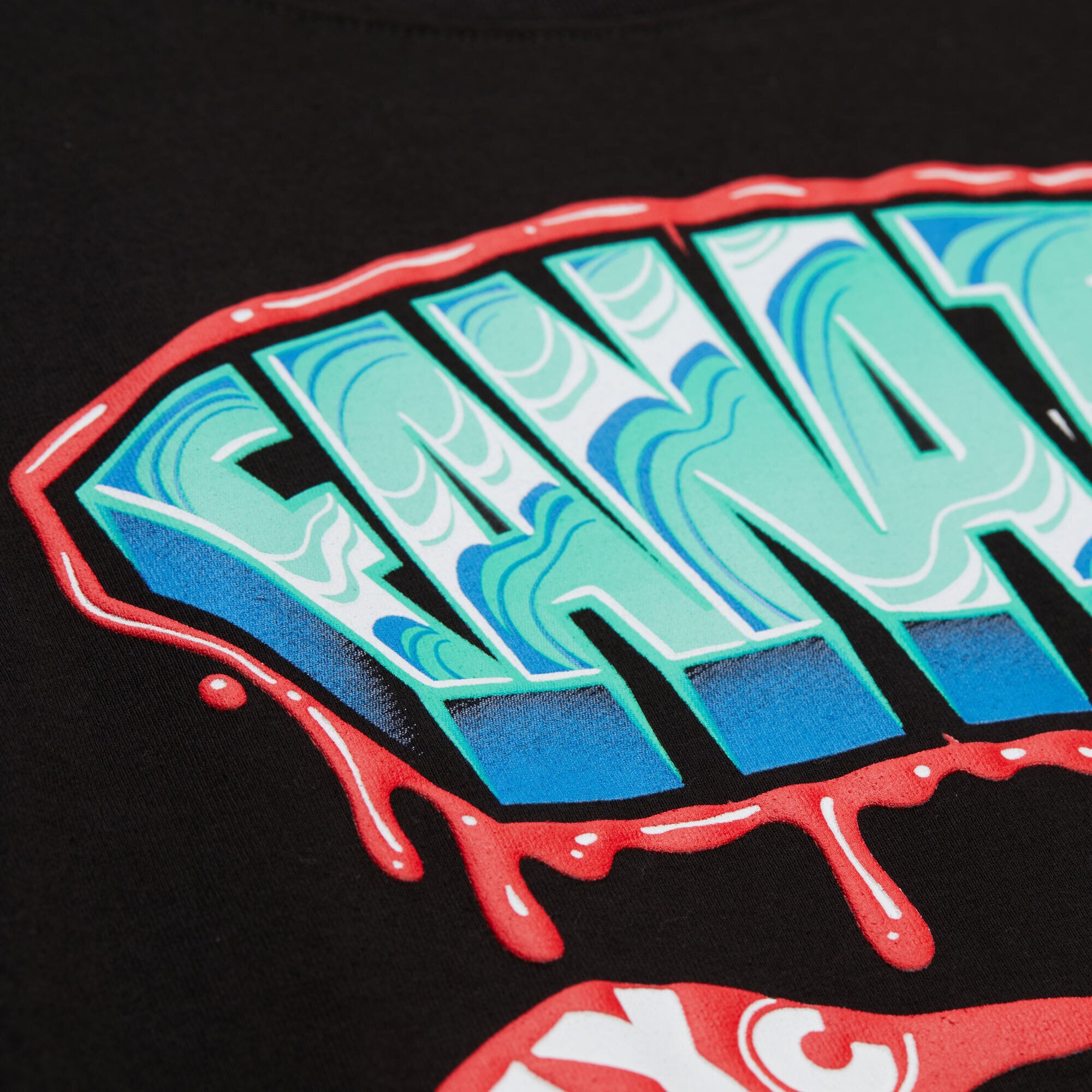 Men's Mitchell & Ness Black Fanatics Fest 2025 Drip T-Shirt
