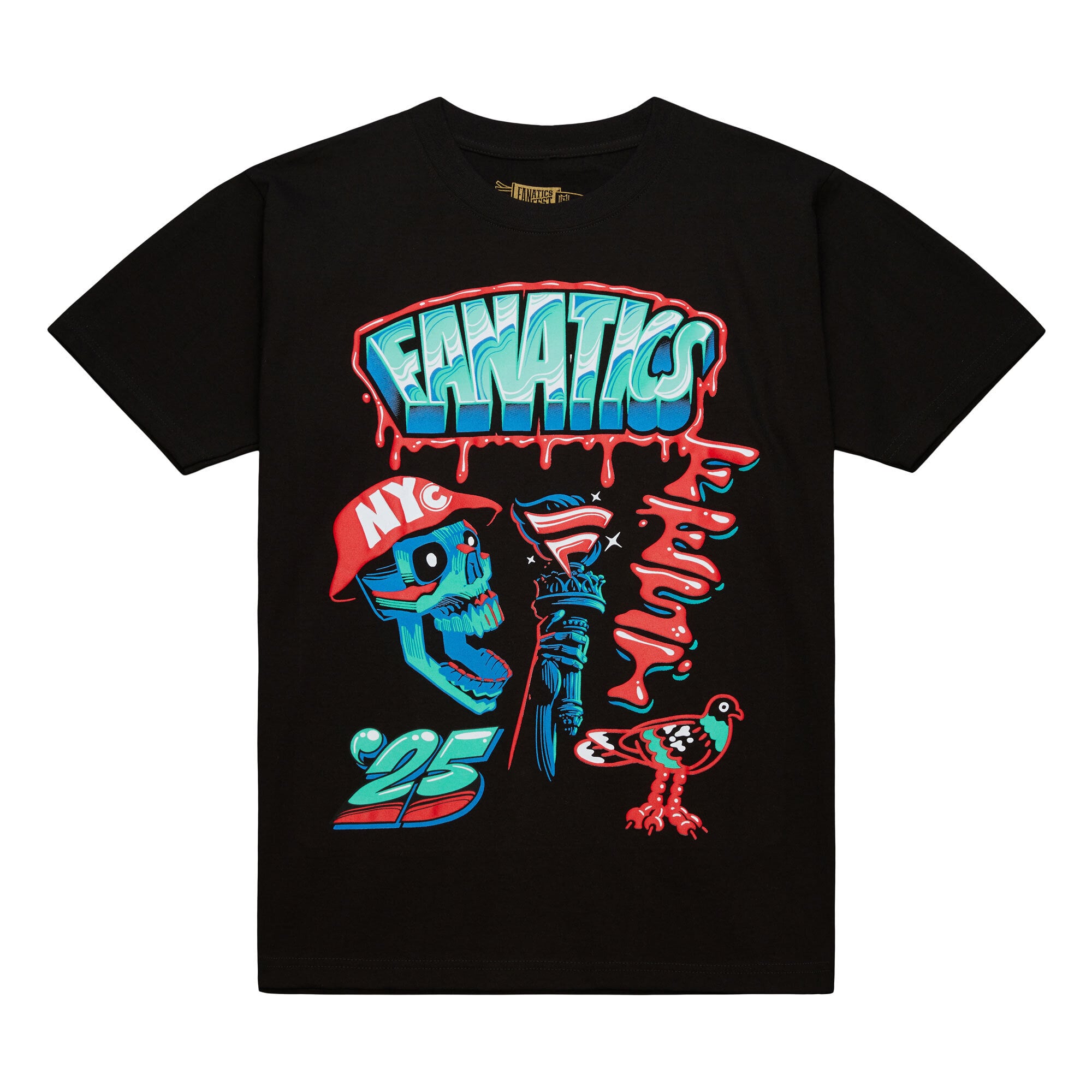 Men's Mitchell & Ness Black Fanatics Fest 2025 Drip T-Shirt