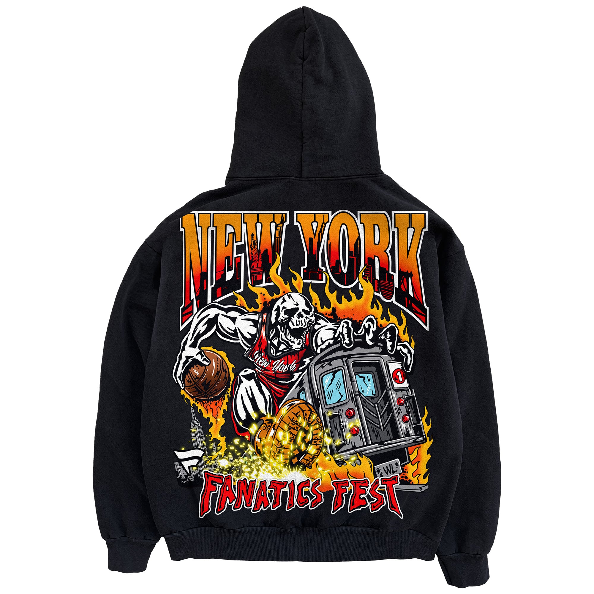 Men's Warren Lotas Black Fanatics Fest Subway Rider Hoodie