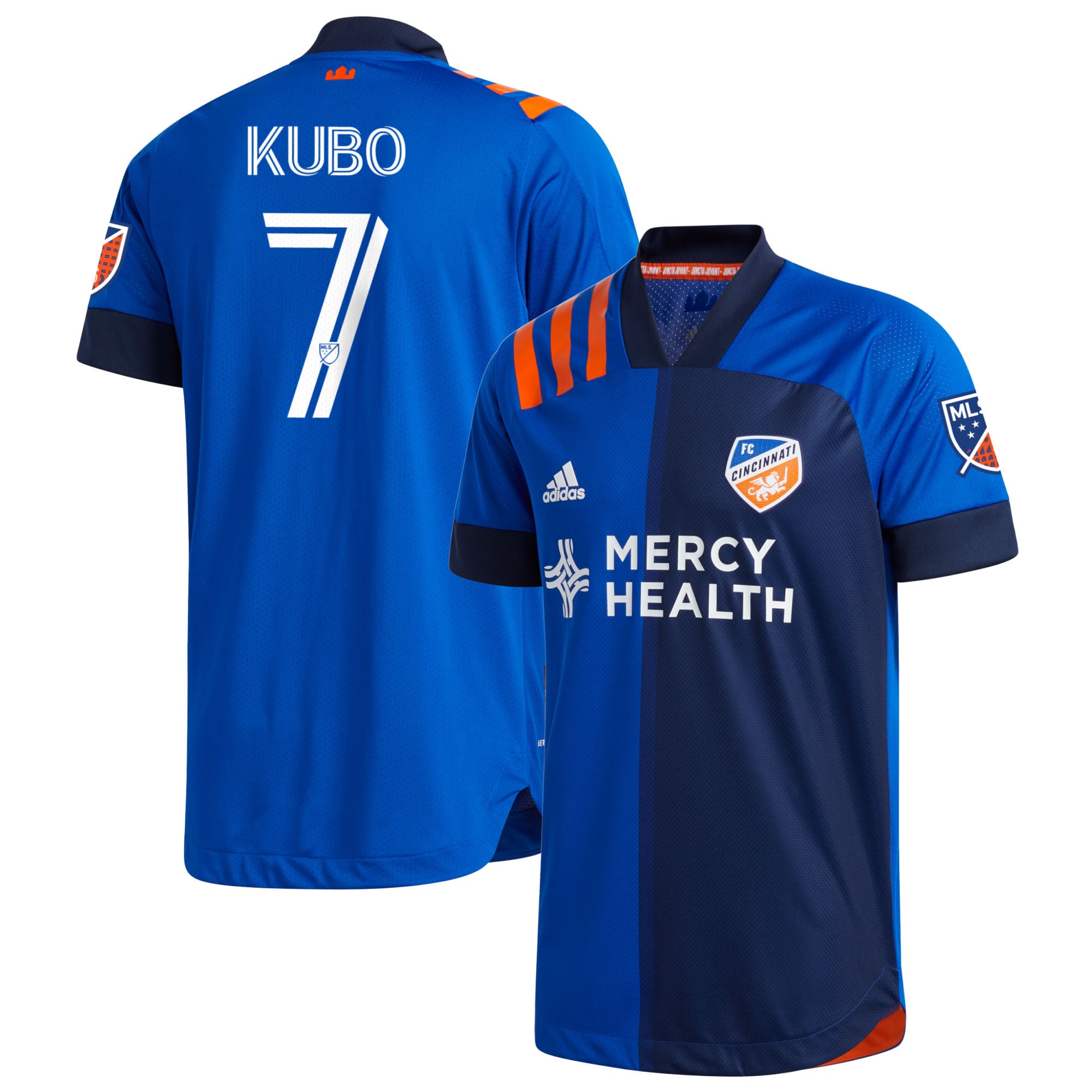 Men's FC Cincinnati Yuya Kubo adidas Blue 2020 Bold Authentic Jersey