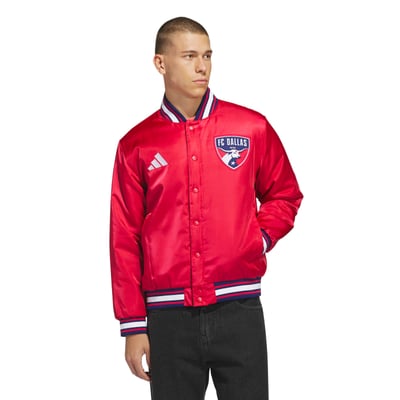FC Dallas adidas MLS x US Sports Full-Snap Bomber Jacket - Red