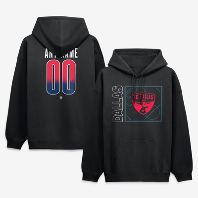 FC Dallas  Home Field Pop Personalized Name & Number Hoodie - Black