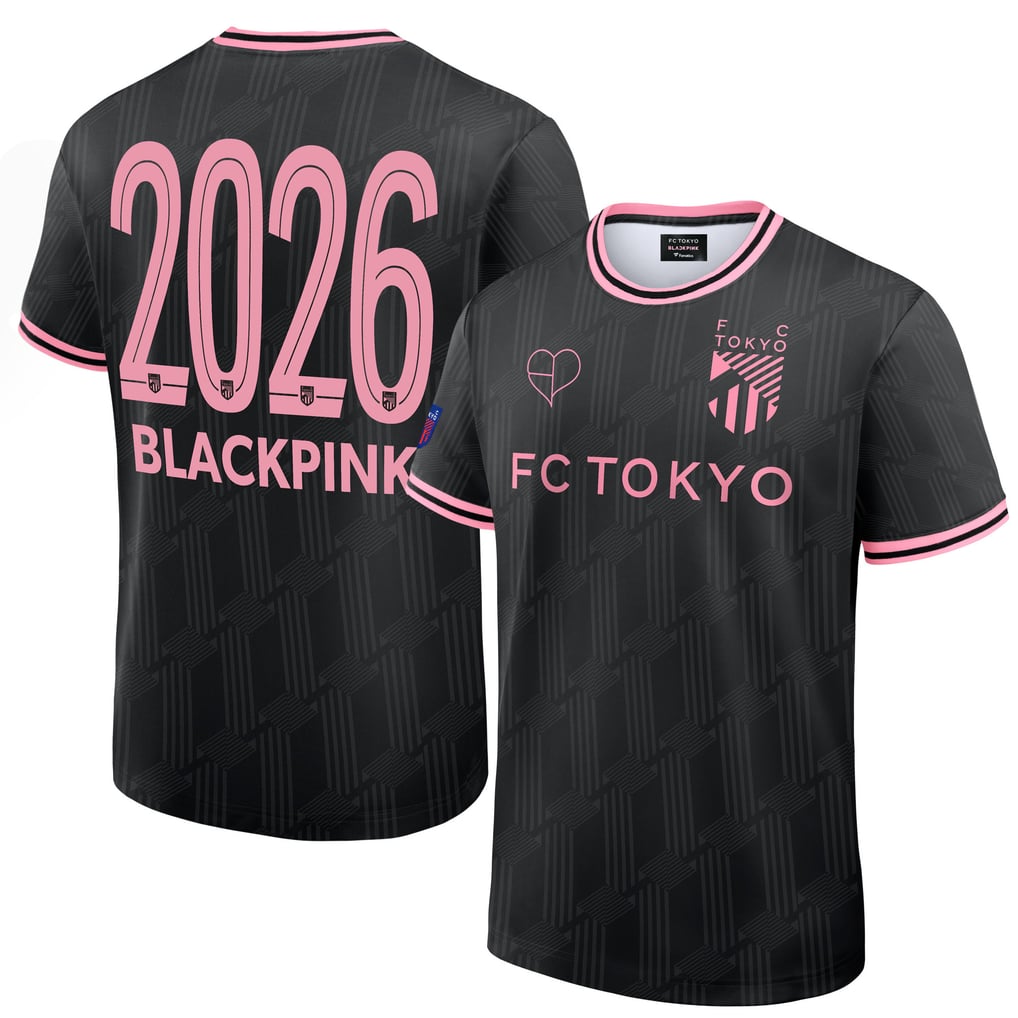FC東京×BLACKPINK ブラック コンフィットTシャツ