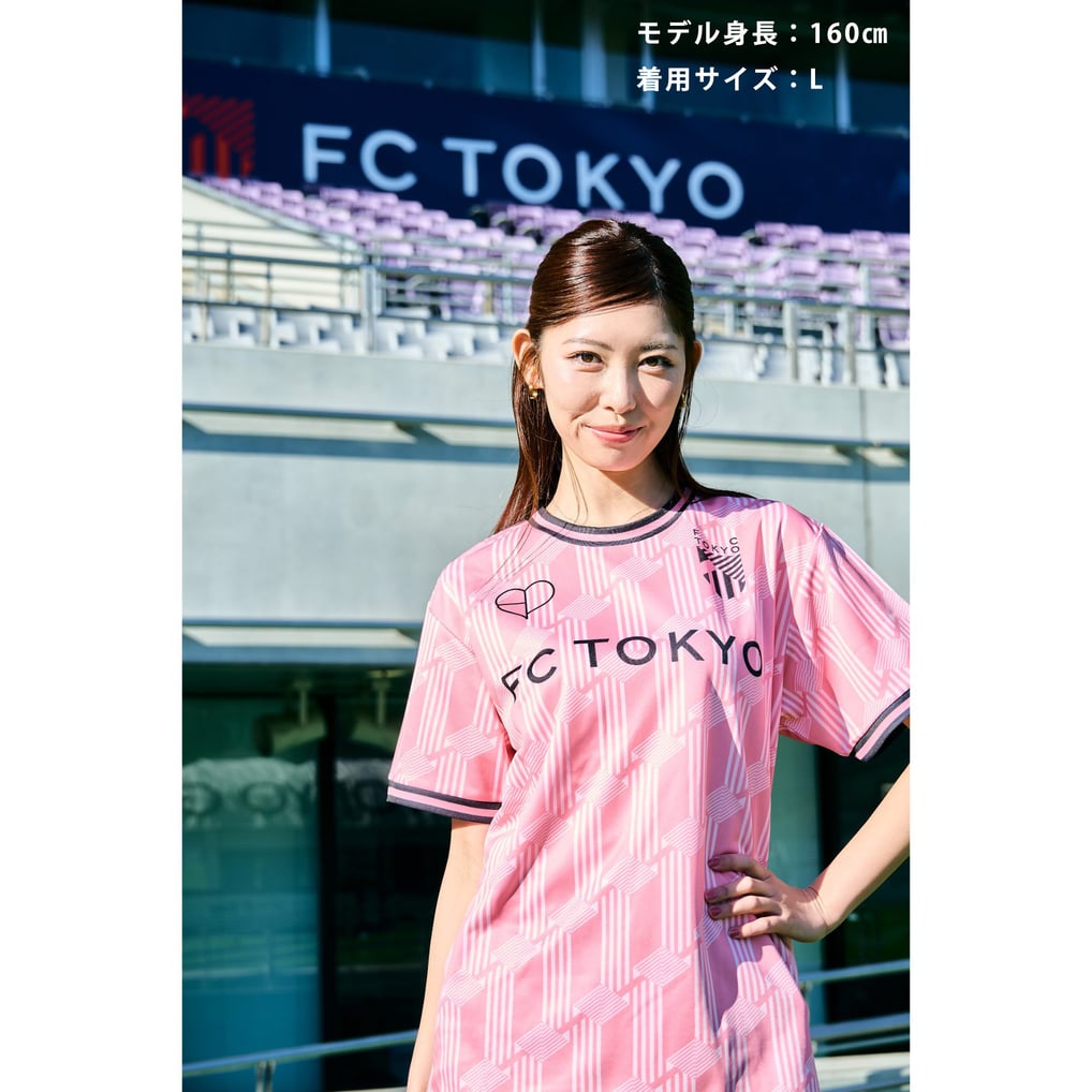 FC東京×BLACKPINK ピンク コンフィットTシャツ