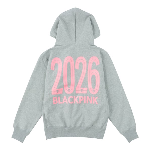 FC東京×BLACKPINK グレー ロゴ フーディ