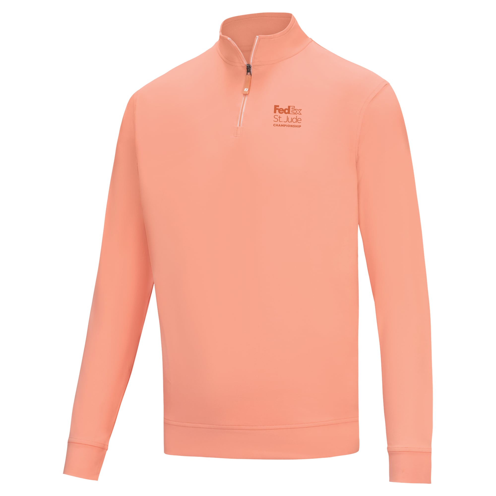 Men's FootJoy Orange FedEx St. Jude Championship Approach ProDry Quarter-Zip Pullover