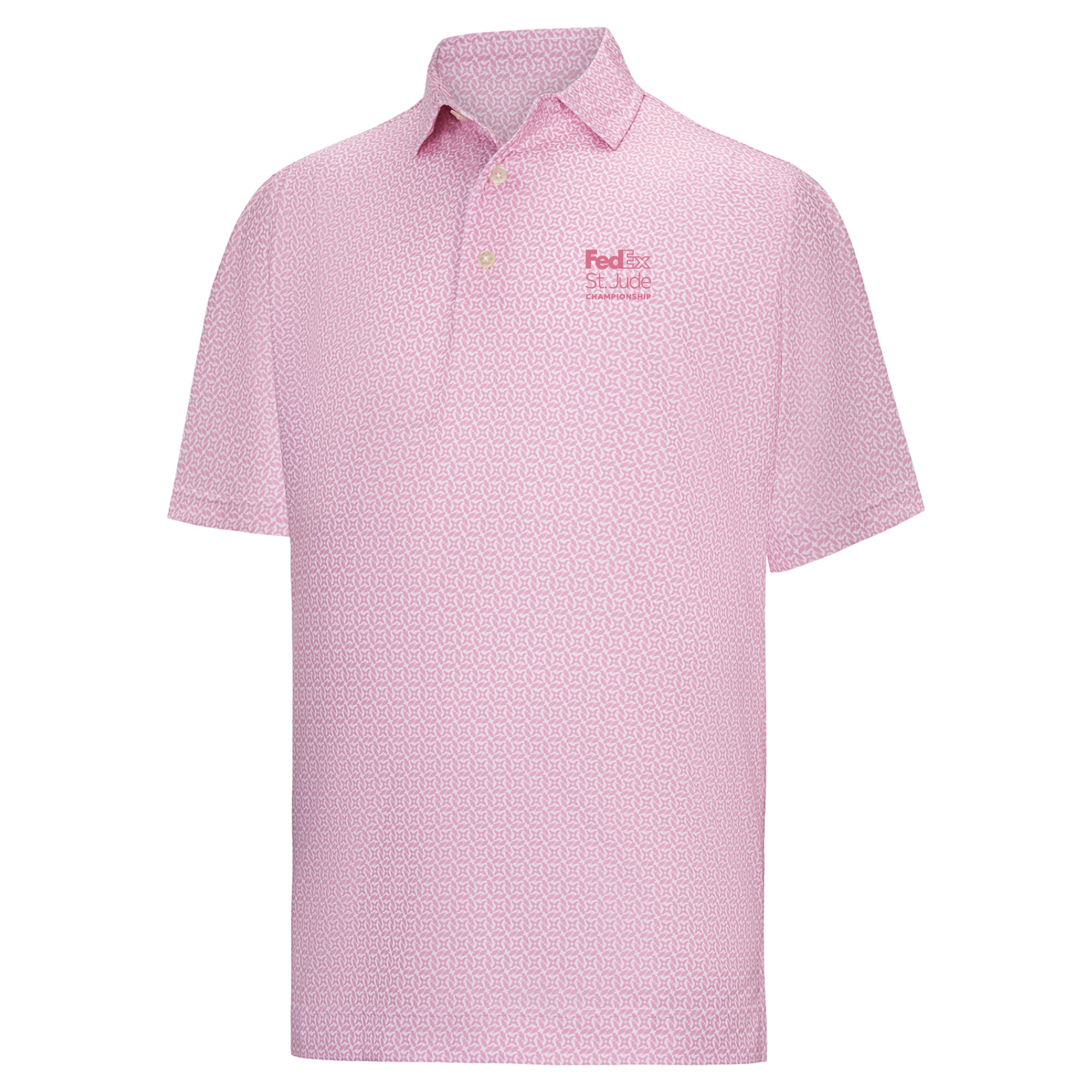Men's FootJoy Pink FedEx St. Jude Championship Cub Cube Lisle ProDry Polo