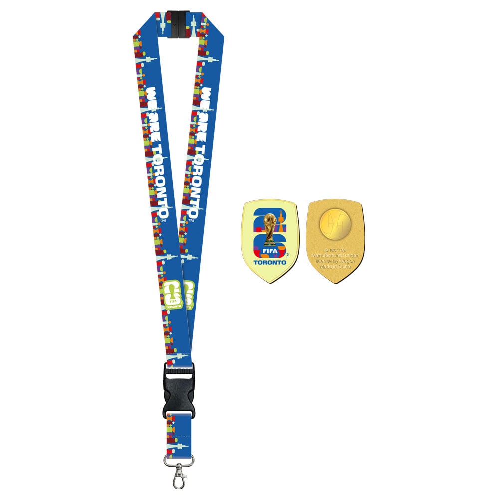 FIFA World Cup 2026 Canada & Toronto Host City Lanyard & Pin Set