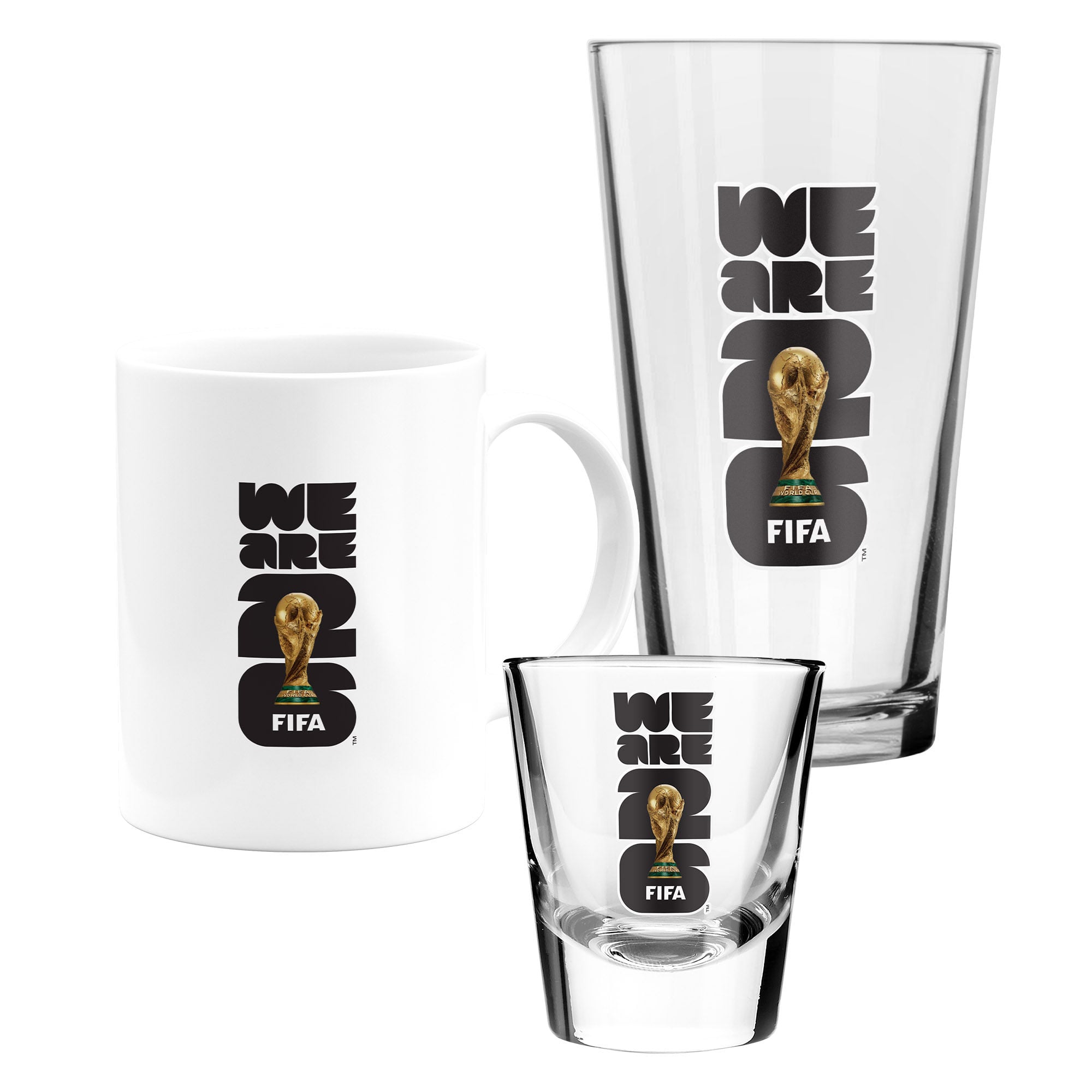 FIFA World Cup 2026 Three-Pack Glassware & Mug Set