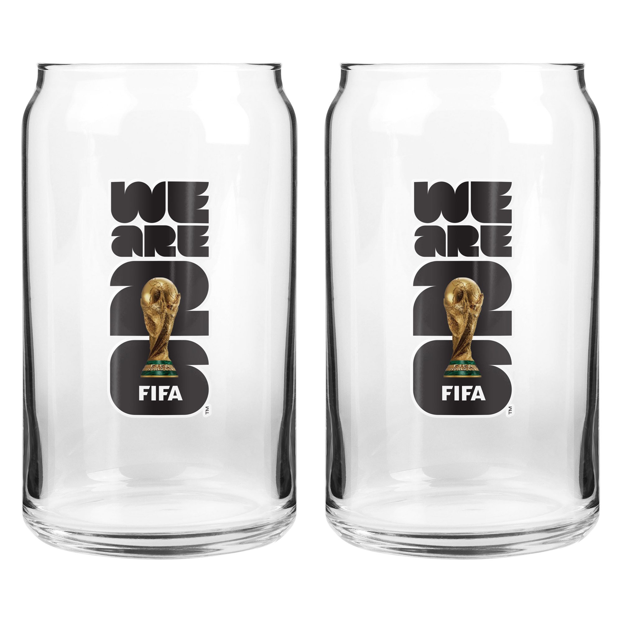 FIFA World Cup 2026 Two-Pack 16oz. Can Glass Collection Set