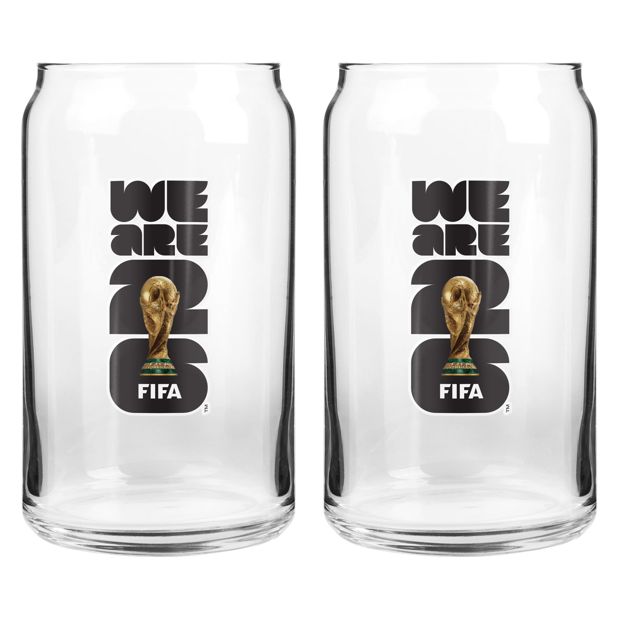 FIFA World Cup 2026 Two-Pack 16oz. Can Glass Collection Set
