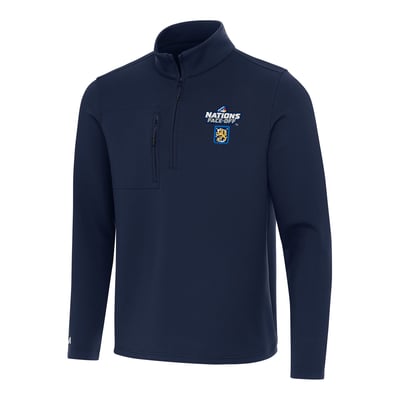 Finland Hockey Antigua 2025 4 Nations Face Off Insider Quarter-Zip Top - Navy