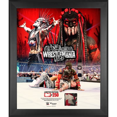 Finn Bálor WWE Fanatics Authentic Framed 20" x 24" WrestleMania 42 Collage with Entrance-Used Confetti Streamers - Limited Edition of 250