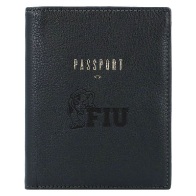 FIU Panthers Fossil Travel RFID Passport Case - Black