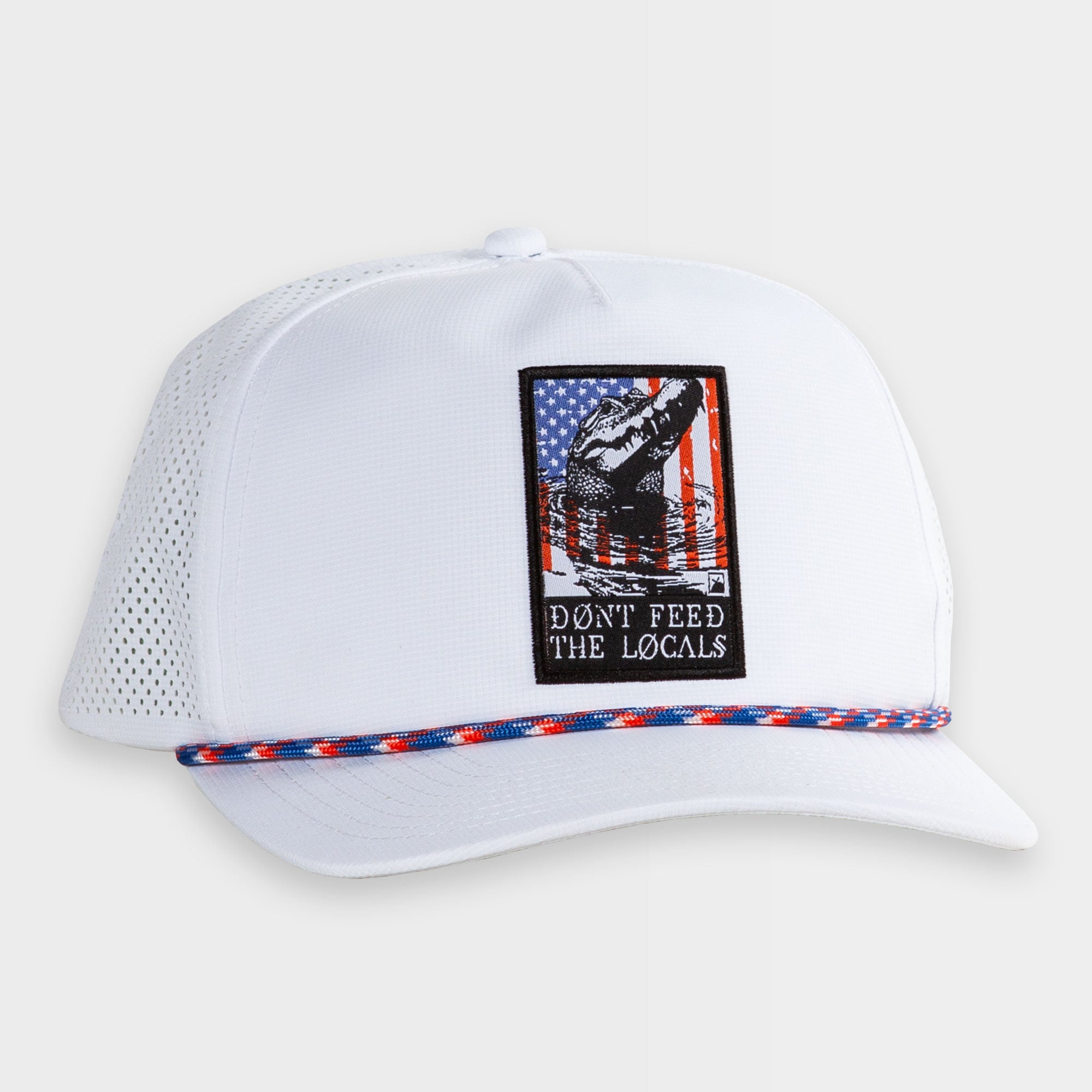 Unisex White Flomotion DFTL USA Performance Snapback Hat