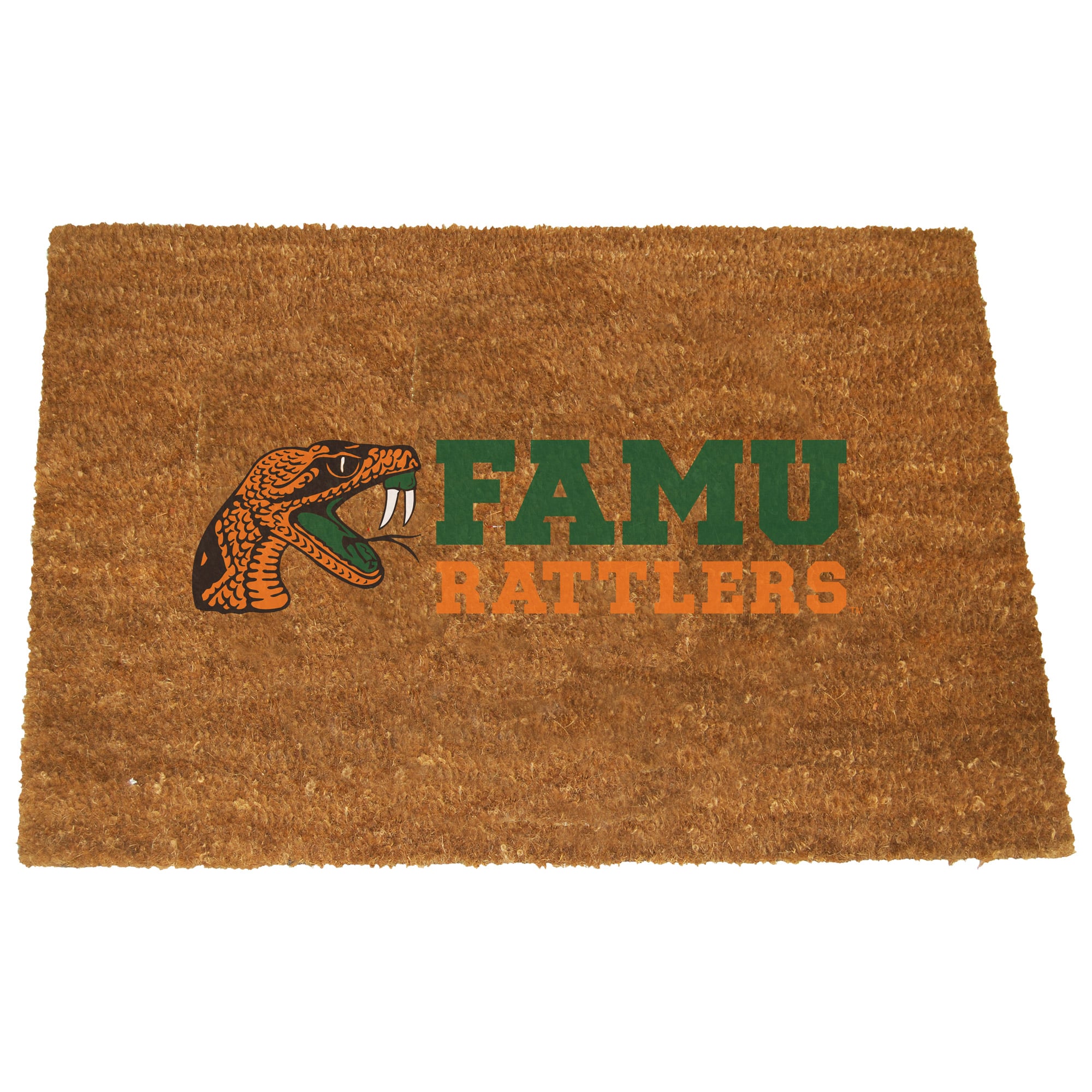 Famu Keychain Florida A&M Rattlers Team Logo Coir Doormat