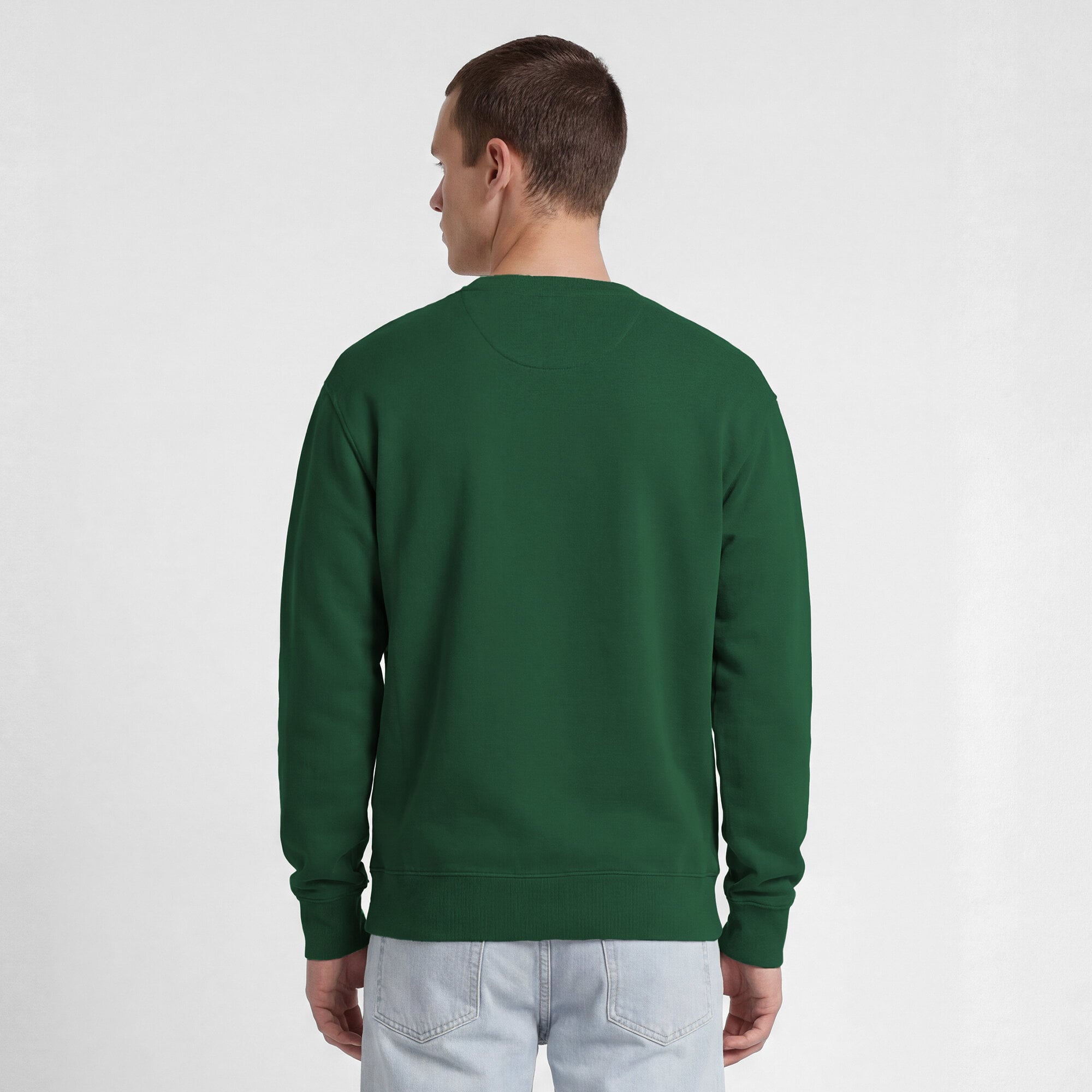 Men's Champion Green Florida A&M Rattlers Contrast Sweatshirt