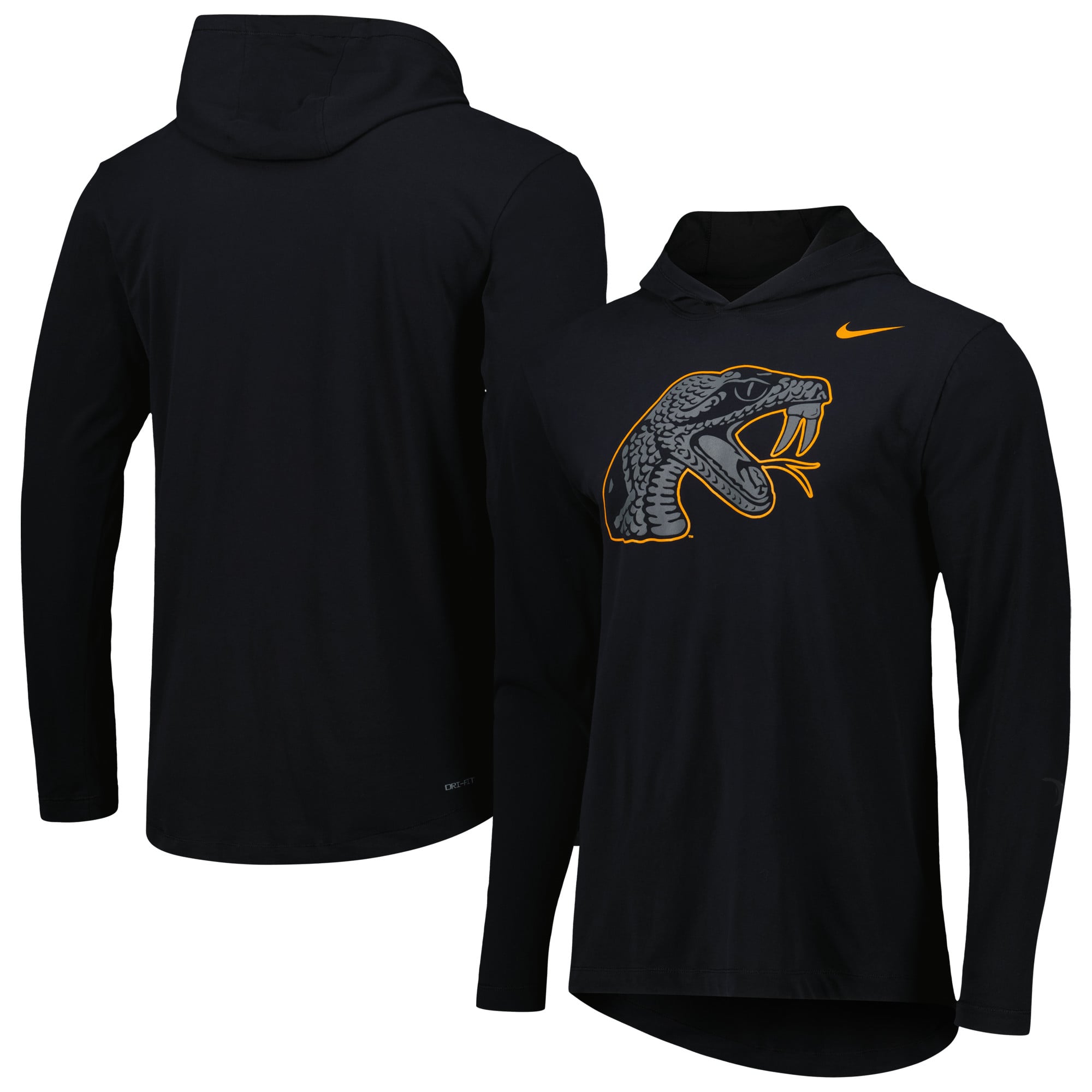 T-shirt à manches longues Nike Florida A&M Rattlers Color Pop Performance pour homme Noir