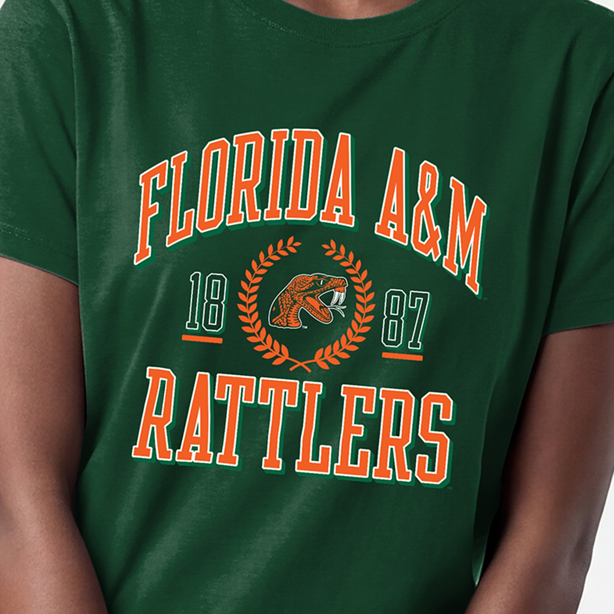 Women's Champion Green Florida A&M Rattlers Lifestyle T-Shirt