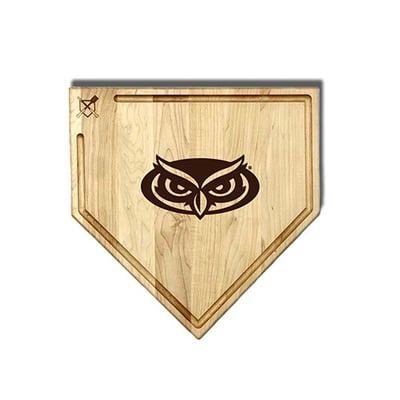 Florida Atlantic Owls Jardine Baseball BBQ 17" x 17" Home Plate Cutting Board with Trough