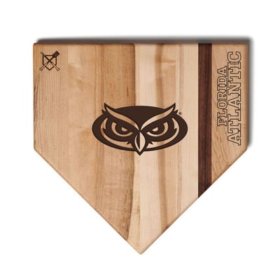 Florida Atlantic Owls Jardine Baseball BBQ 17'' x 17'' Home Plate Cutting Board