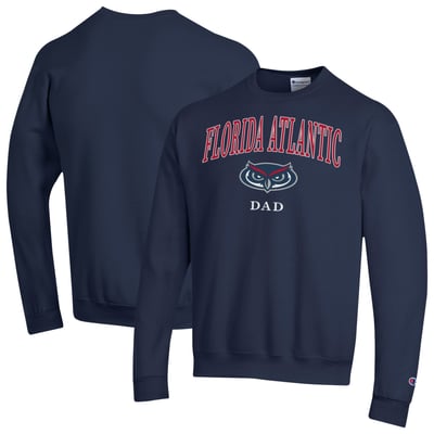  Florida Atlantic Owls Champion Arch Dad Eco Powerblend Sweatshirt - Navy