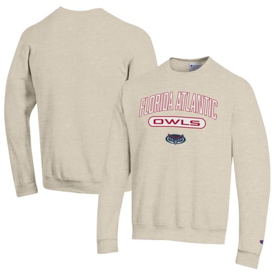 Florida Atlantic Owls Champion Powerblend Sweatshirt - Oatmeal