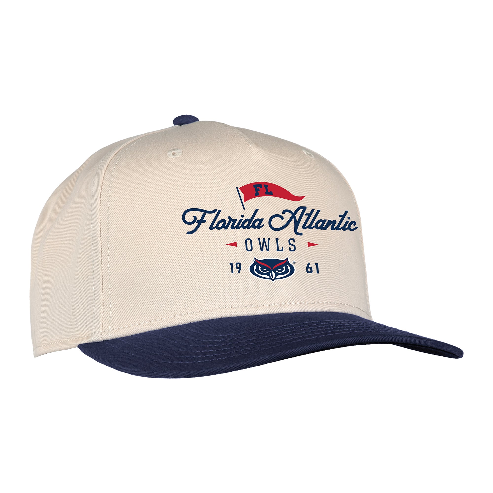 Unisex Ahead Cream Florida Atlantic Owls The 1995 Adjustable Hat