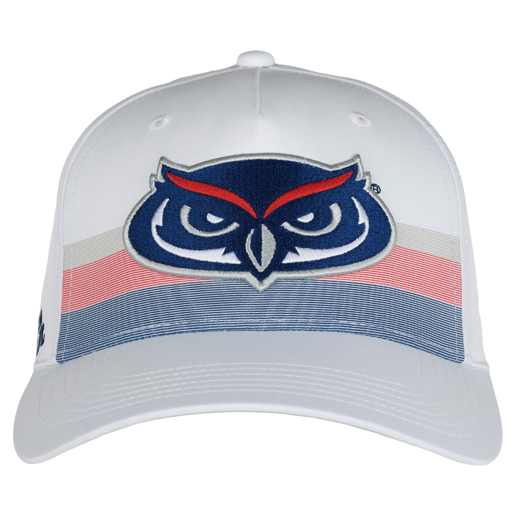 Unisex Ahead White Florida Atlantic Owls The Sideline Adjustable Hat