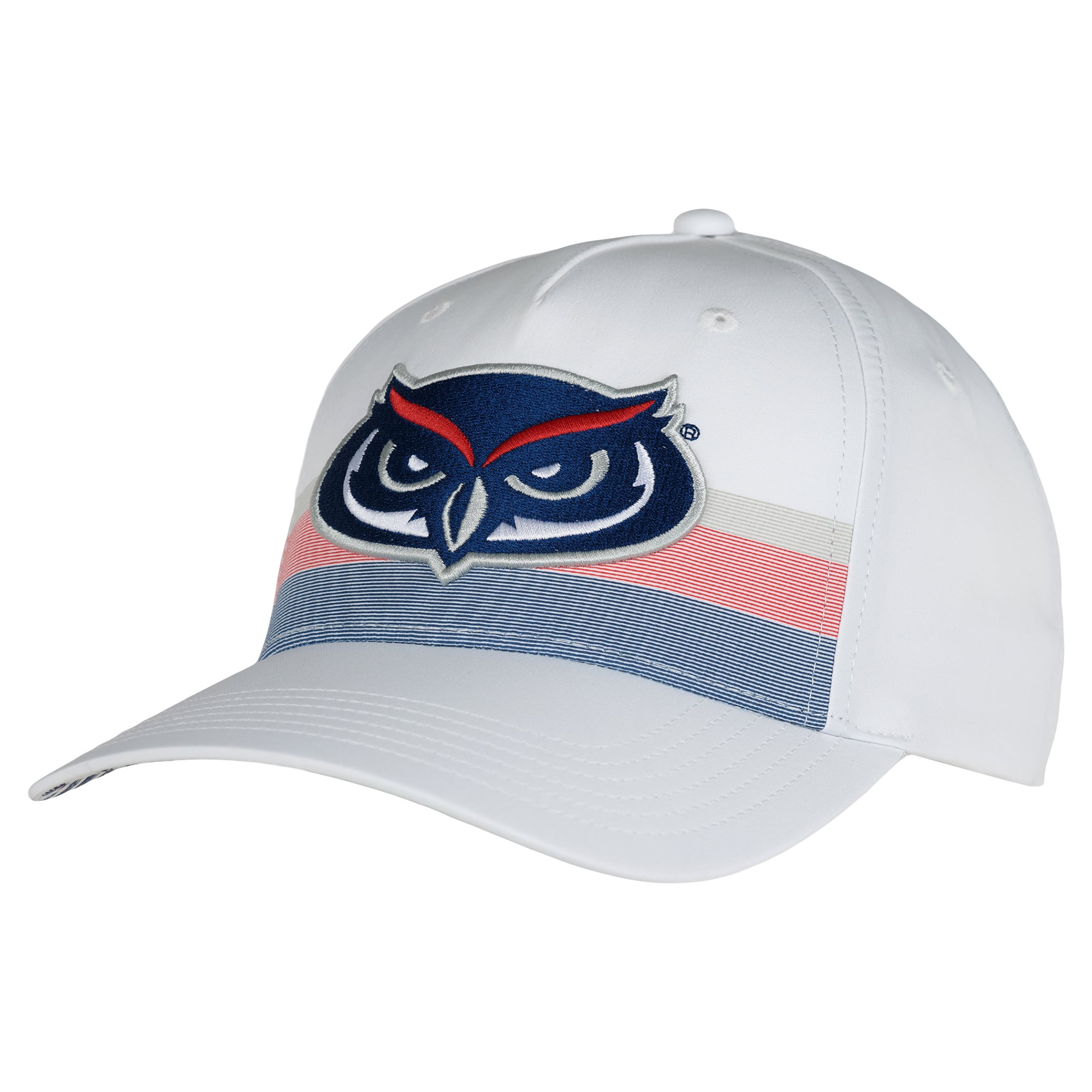 Unisex Ahead White Florida Atlantic Owls The Sideline Adjustable Hat