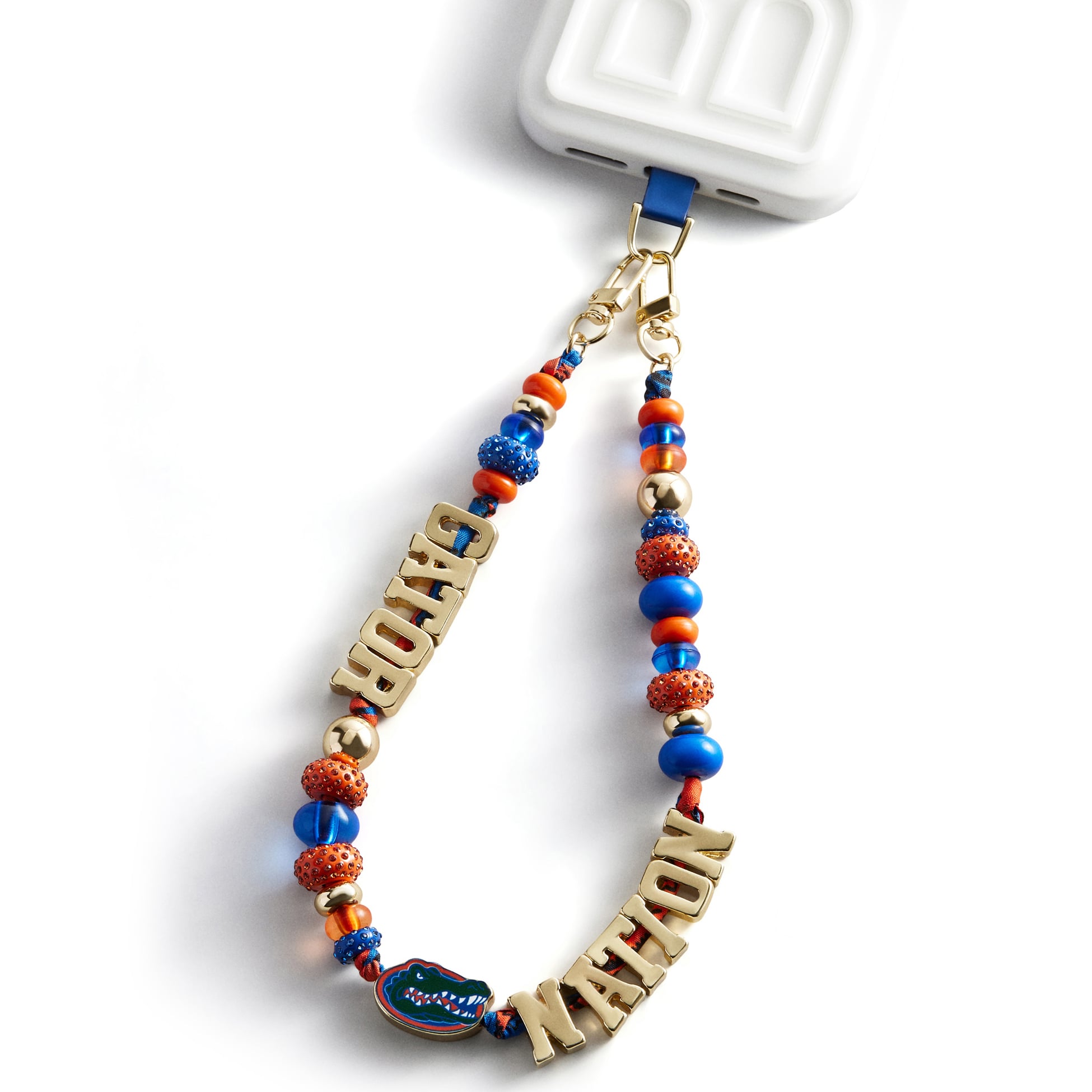 BaubleBar Florida Gators Beaded Phone Strap