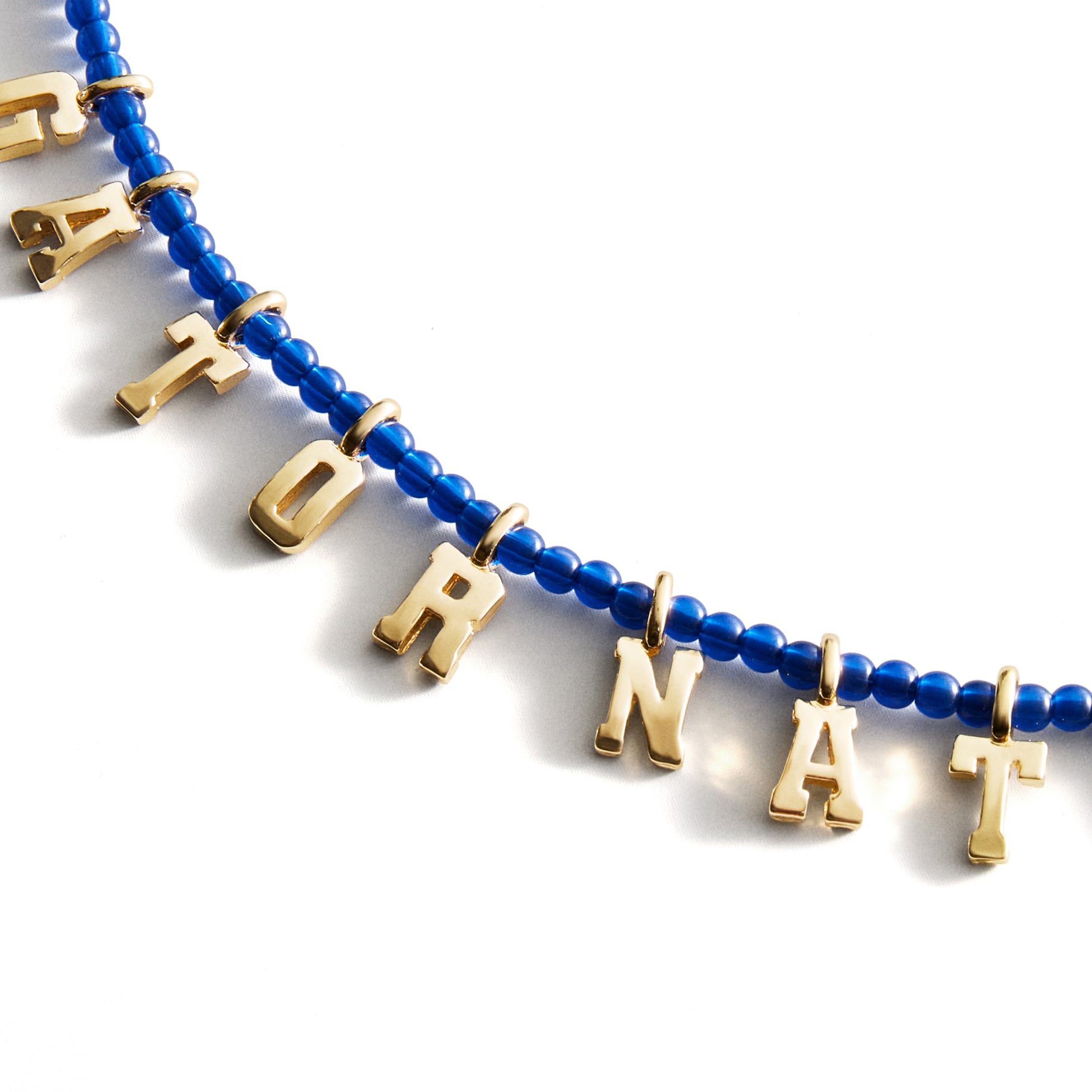 BaubleBar Florida Gators Delicate Beaded Slogan Necklace