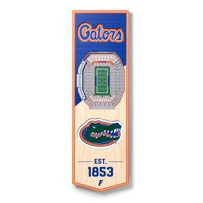 Florida Gators Fanpoint 6'' x 19'' 3D StadiumView Banner