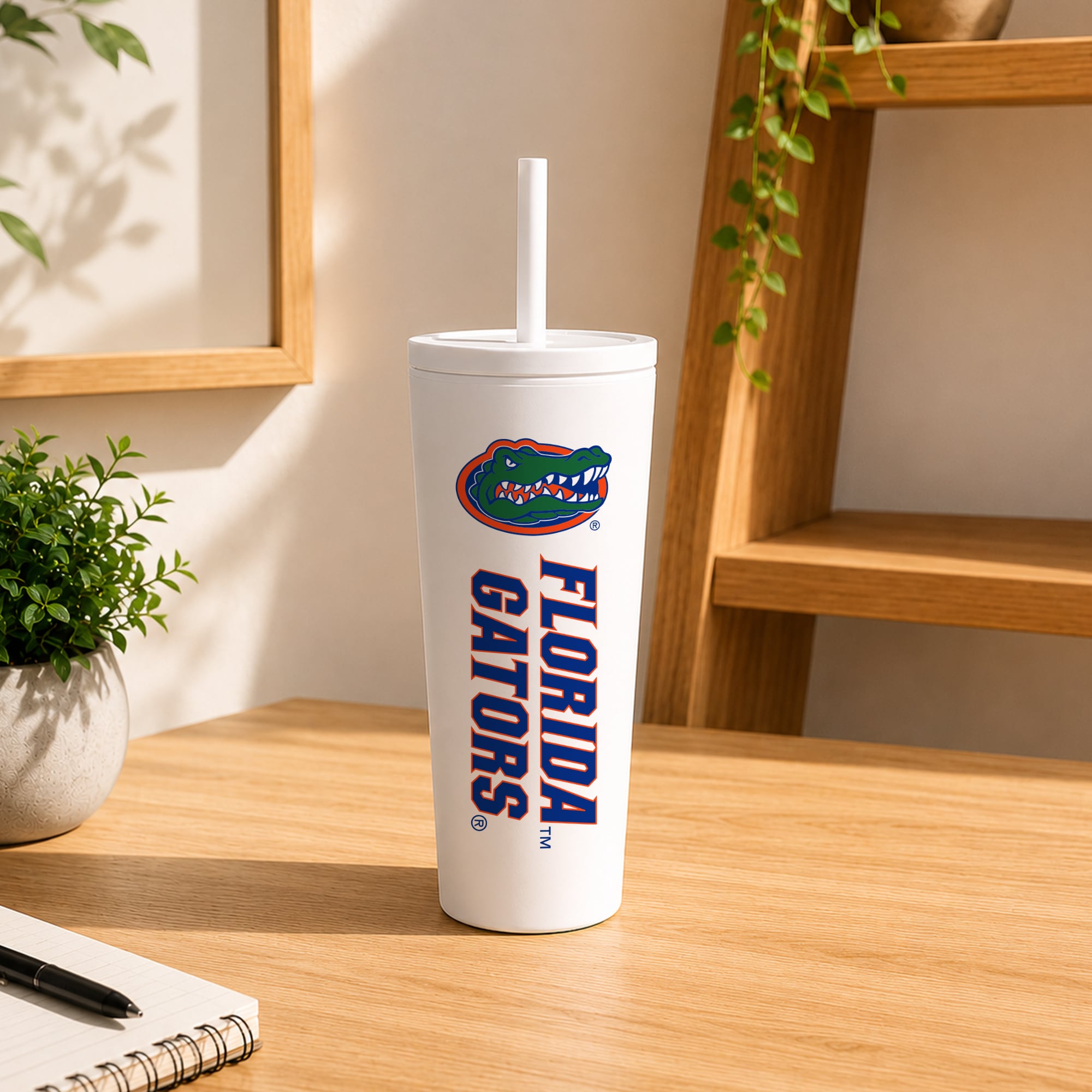Florida Gators 24oz. No Spill Straw Tumbler